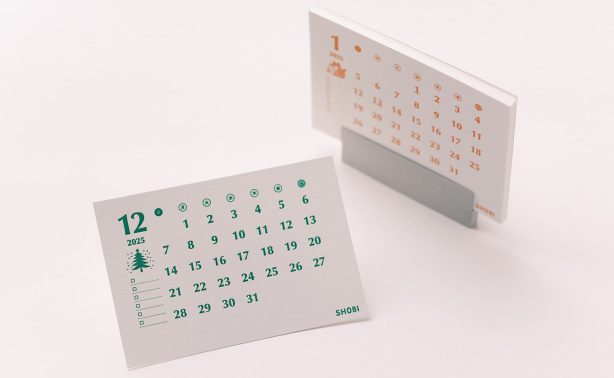 SHOBIで毎年制作する活版お年賀カレンダー