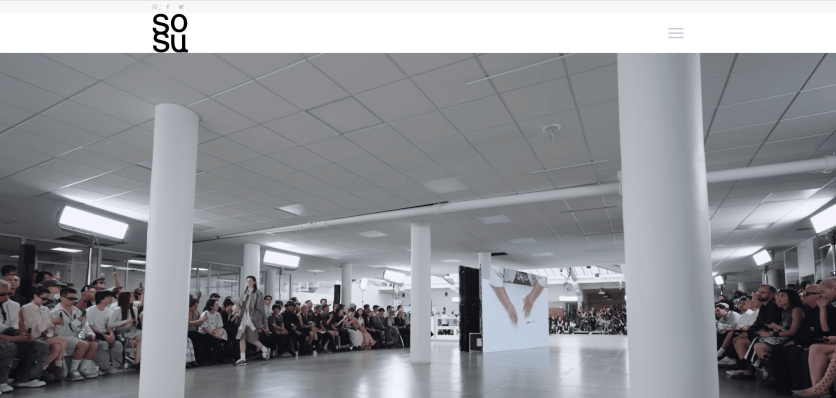 Sosu様のウェブサイトTOP画像